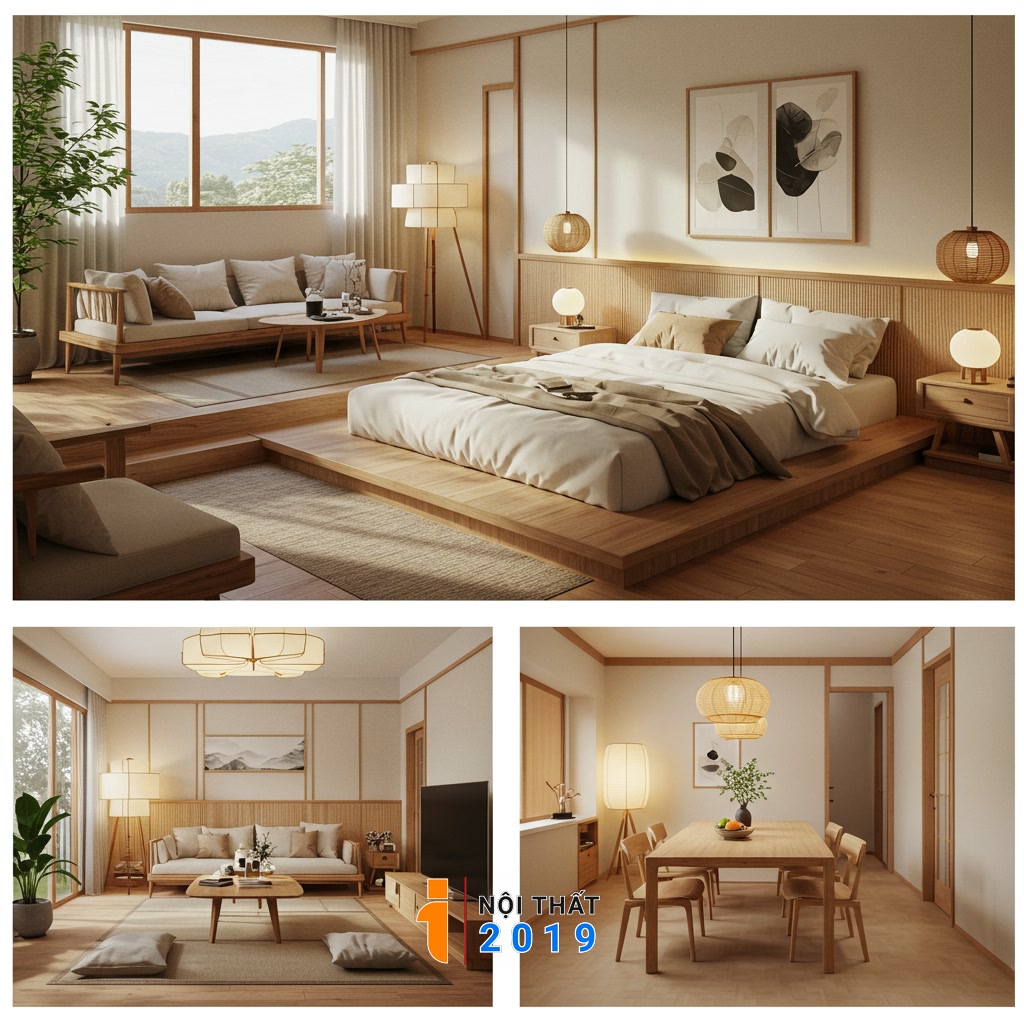 Ứng dụng phong cách châu Á hiện đại cho từng không gian