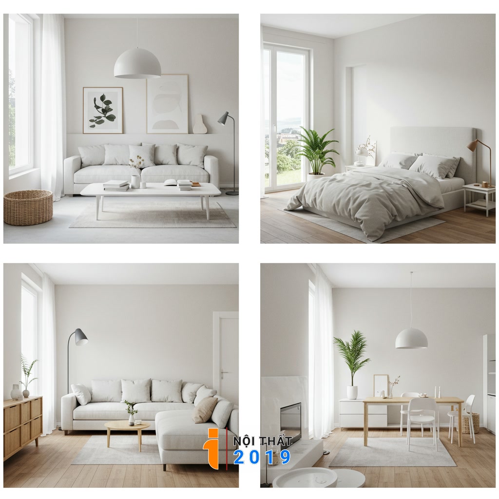 Ứng dụng phong cách nội thất tối giản cho từng không gian sống